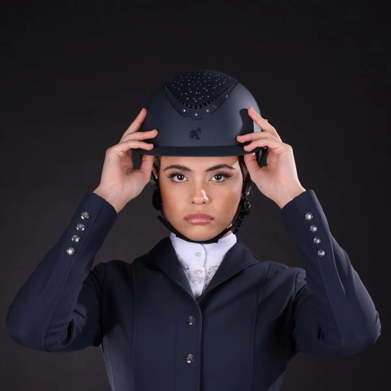 Shires Karben Viola Ellipse Riding Hat - Navy-6